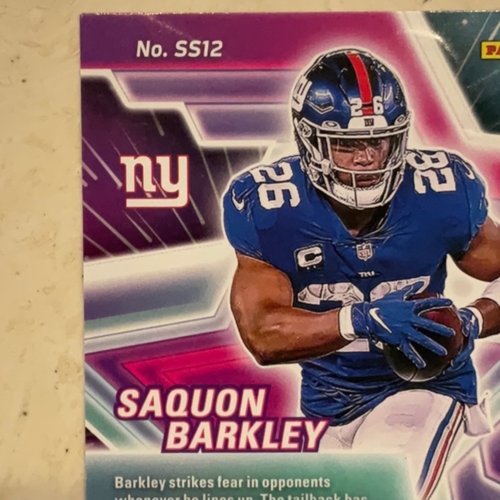 Saquon Barkley Panini 2021 Donruss Elite Star Status SS12 Football Card NFL NYG - Picture 3 of 5